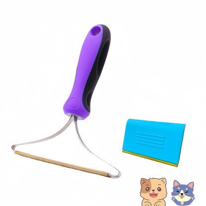 Fido Fave Pet Hair Removal Tool Bundle Mini and Max, Dog Hair Remover For Car, Carpet Scraper Great for Pet Bed, Rugs, Cat Furniture and Car Upholstery